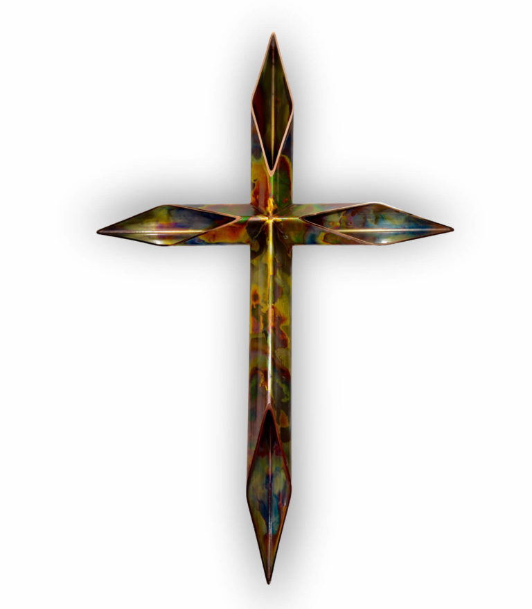 copper crosses - christianity symbol